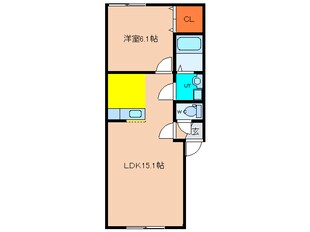 エクセレントハウスⅤの物件間取画像